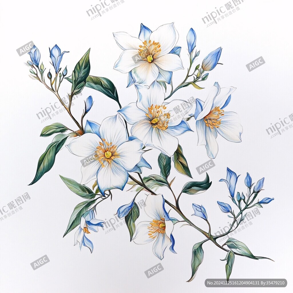 手繪金絲桃