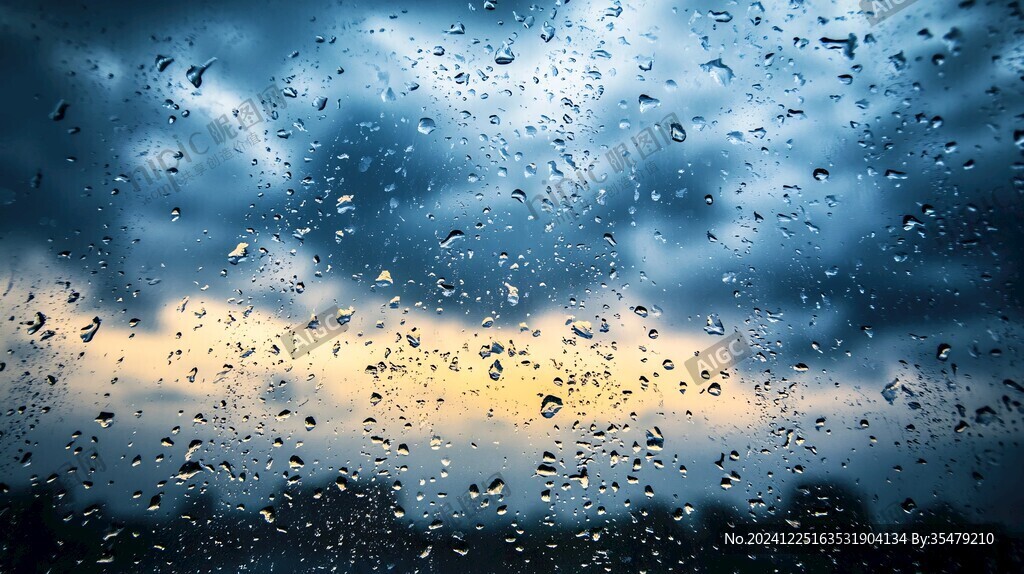 玻璃雨滴壁紙