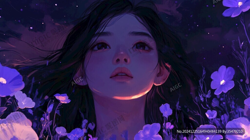 板繪少女插畫