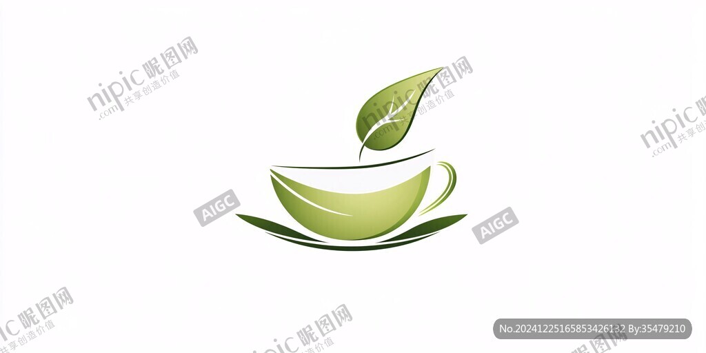 茶杯食品飲料logo