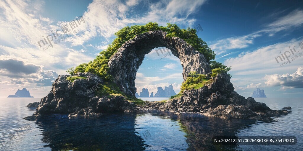 貫穿海島的山洞