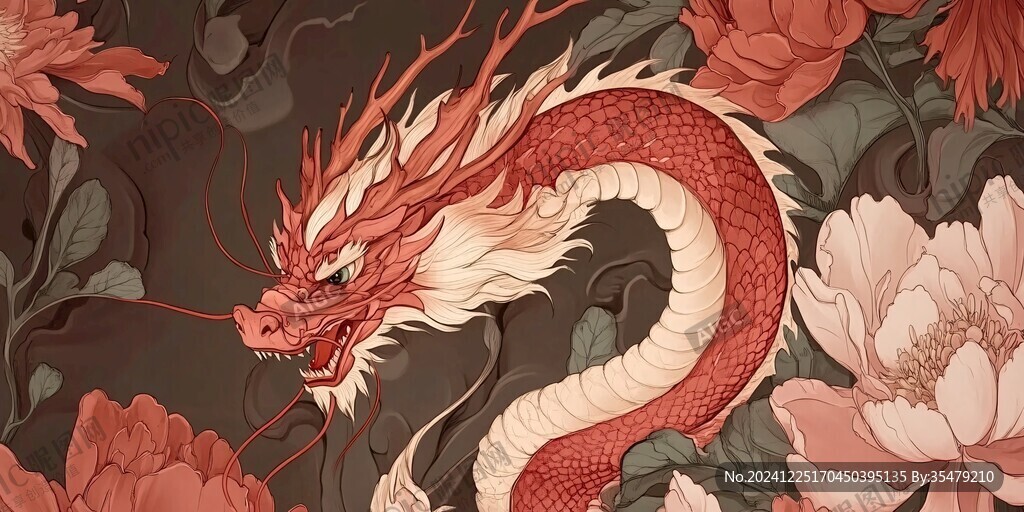 龍年包裝插畫