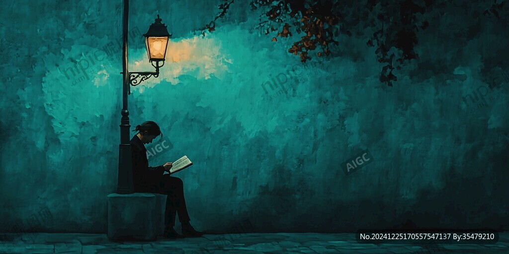 燈下看書