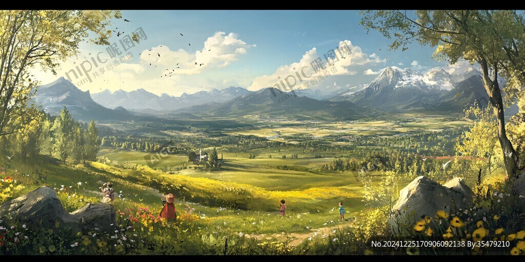 唯美花田場(chǎng)景
