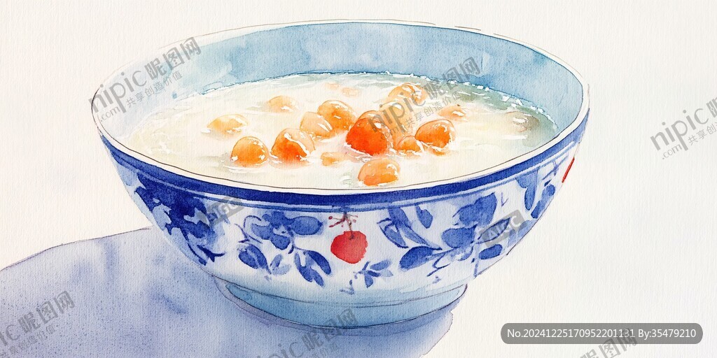 疙瘩湯插畫