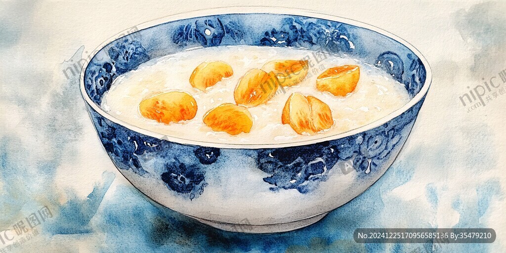 疙瘩湯插畫