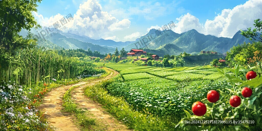 超寬幅田園景色
