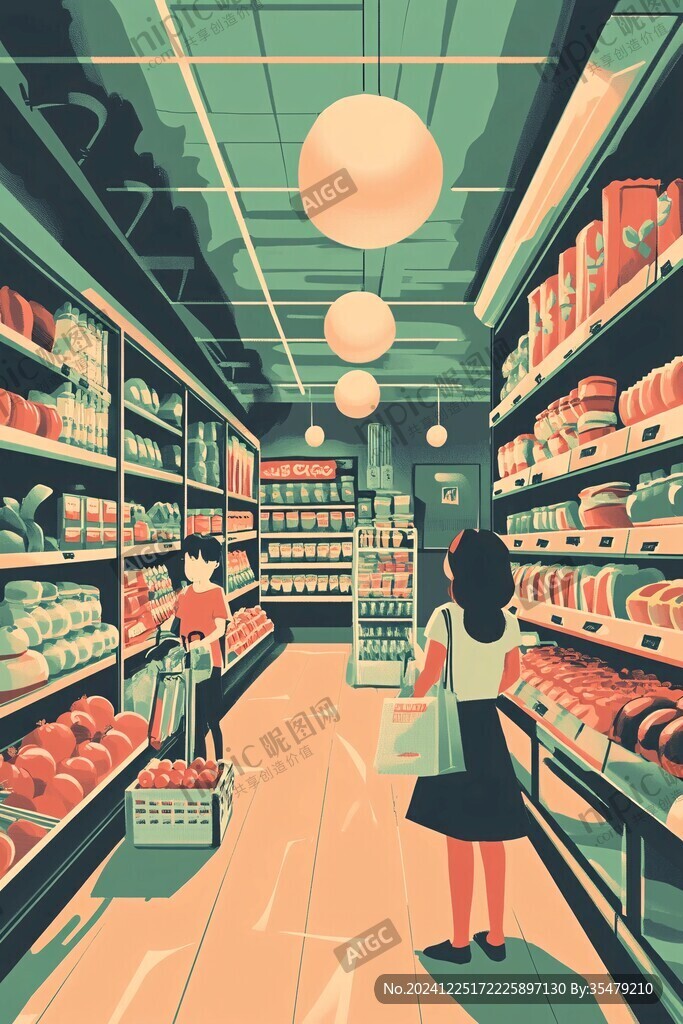 超市購物場景
