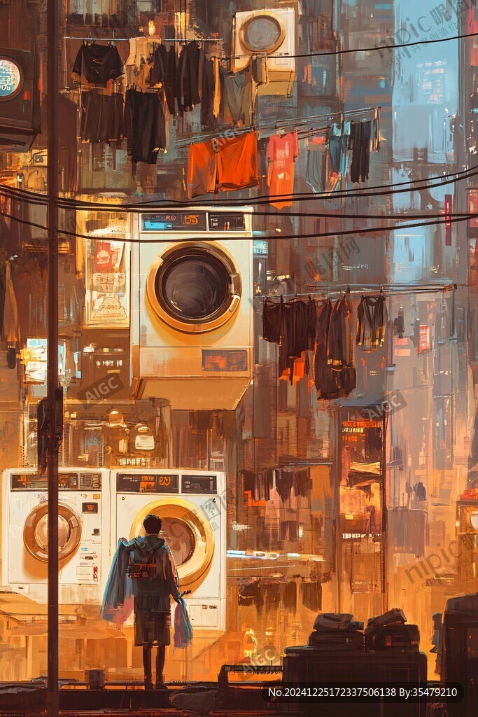 氛圍感插畫