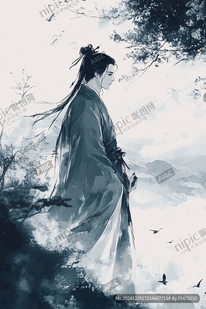 古風(fēng)少年插畫