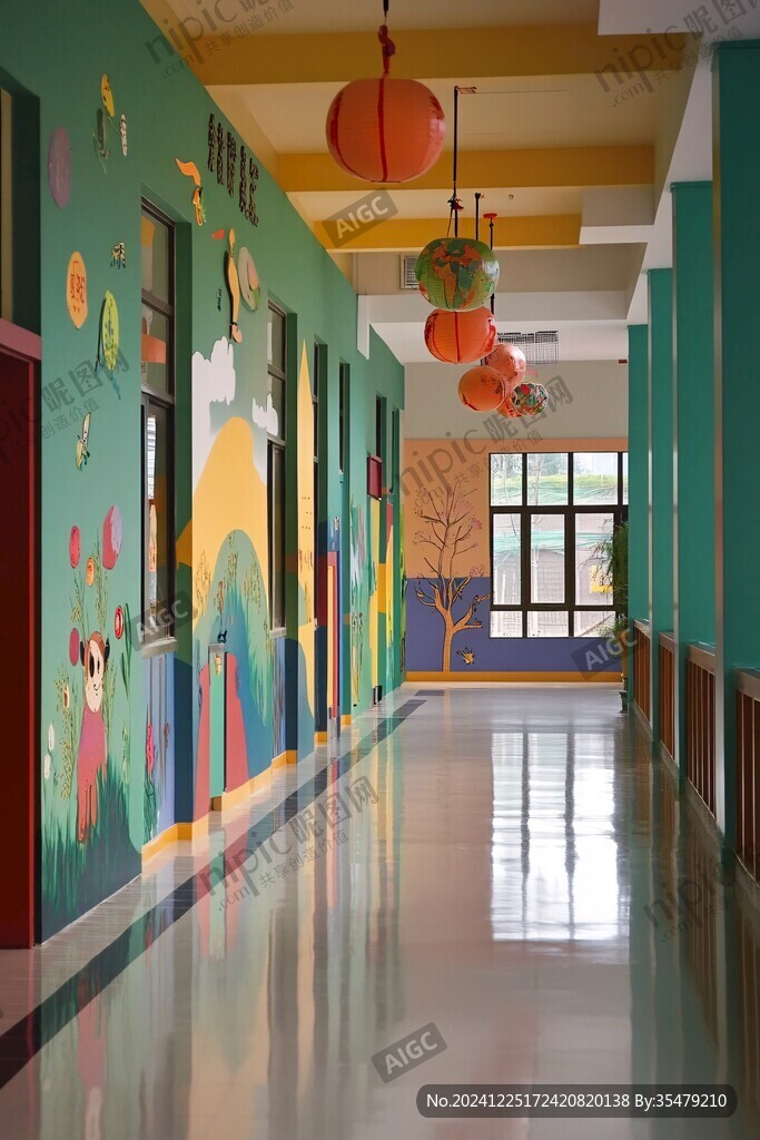 幼兒園過道
