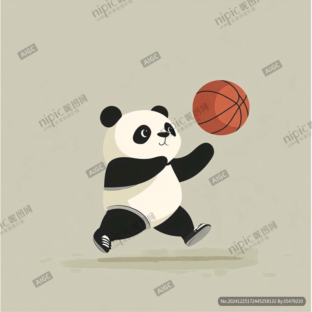熊貓胯下運球