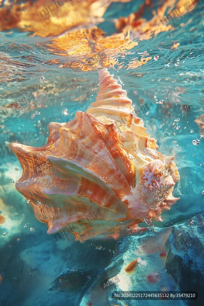 海底生物貝殼