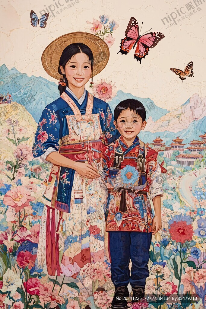 朝鮮族男孩女孩