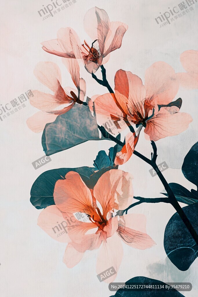 辛夷花插畫(huà)