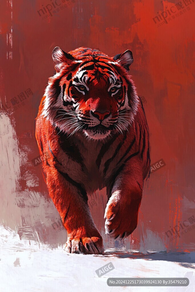 虎系列插畫