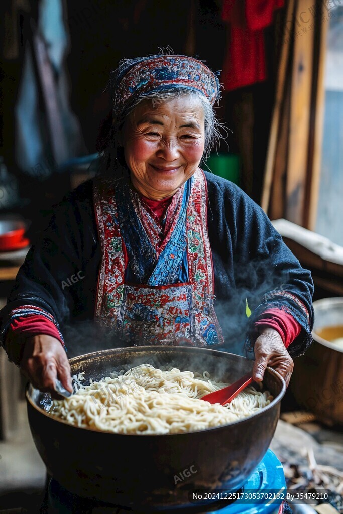 媽媽搟面