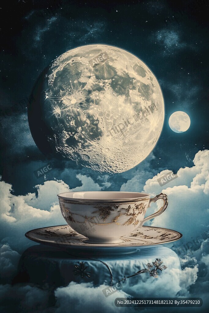 茶壺茶杯賞月