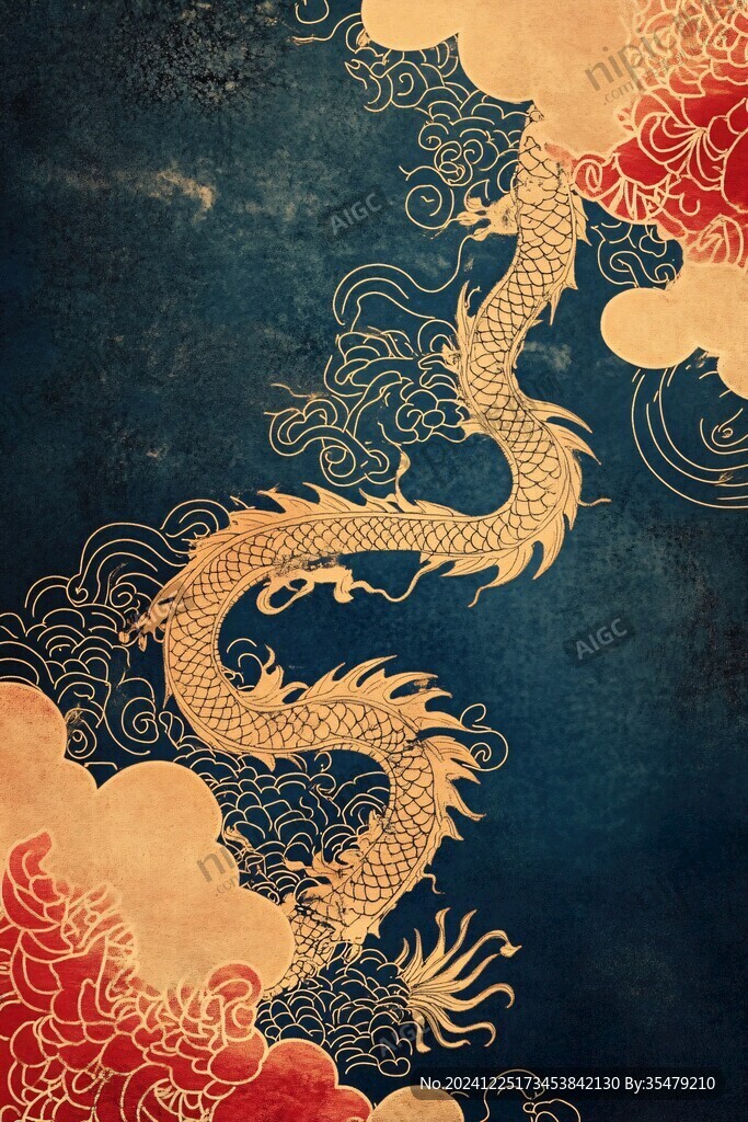 簡約龍紋
