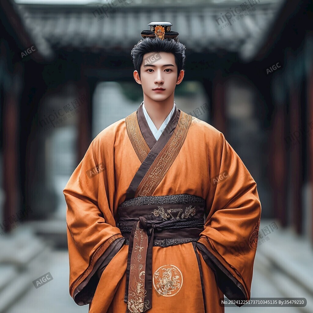 醬色地男吉服