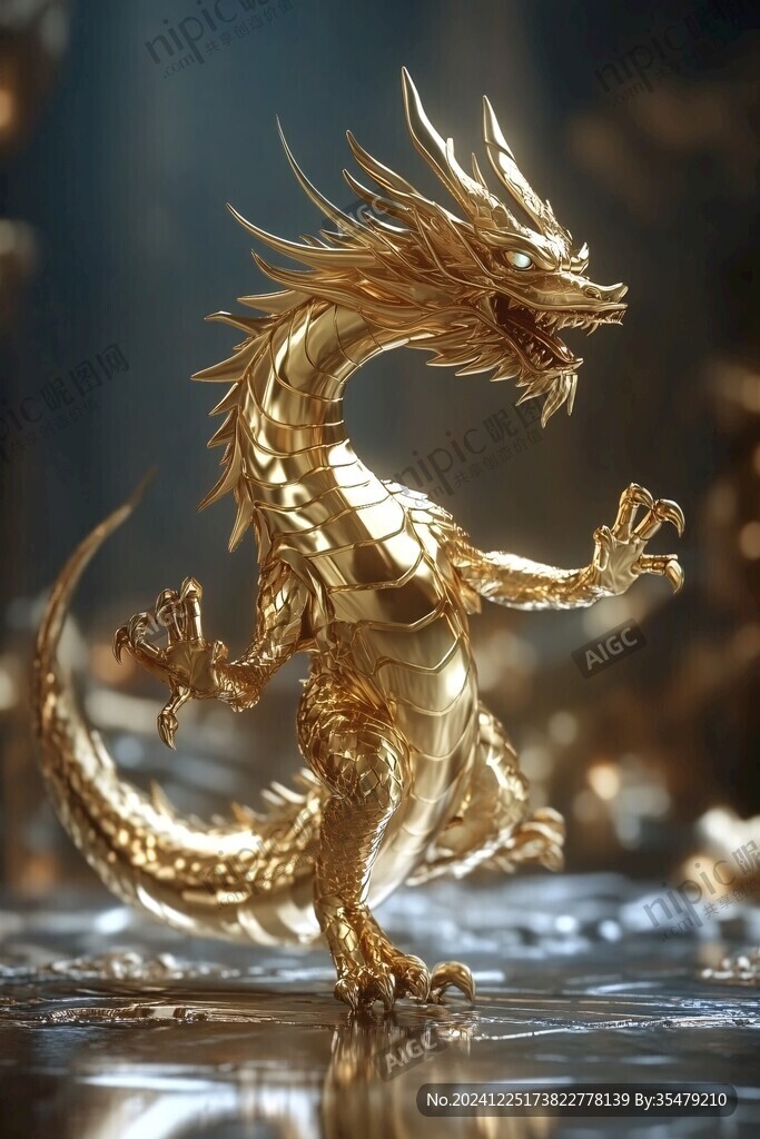 金色龍素材