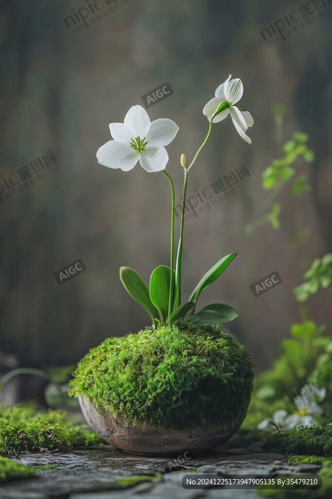 生態(tài)苔蘚小野花
