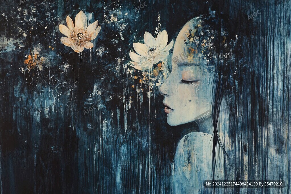 巖彩插畫