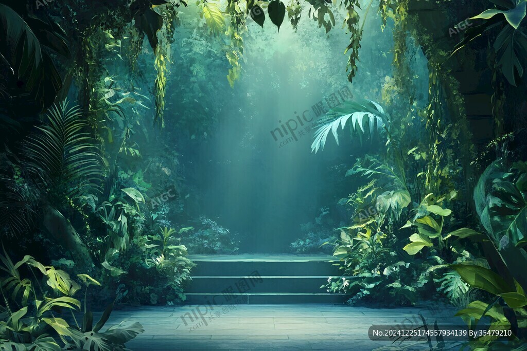 森系舞臺(tái)背景