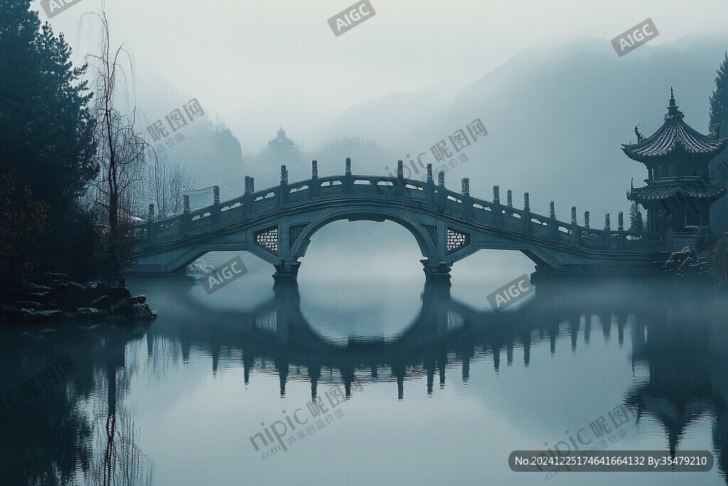 煙雨畫橋