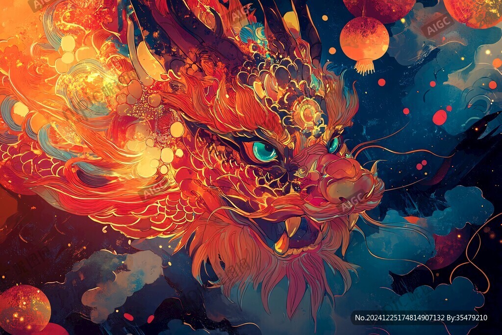 龍年文創(chuàng)插畫