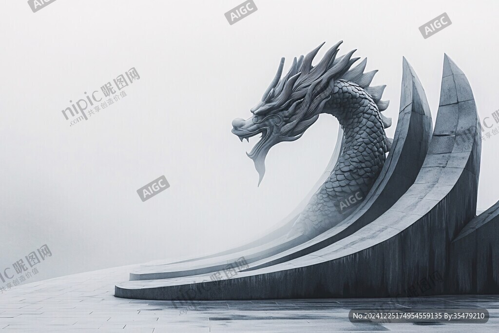 大氣雕塑龍