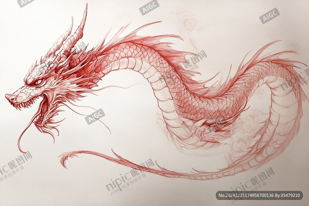 龍年插畫手繪