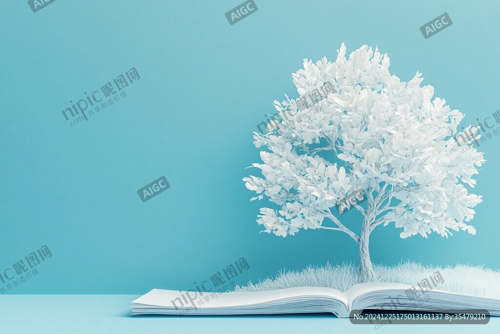 植物書本背景