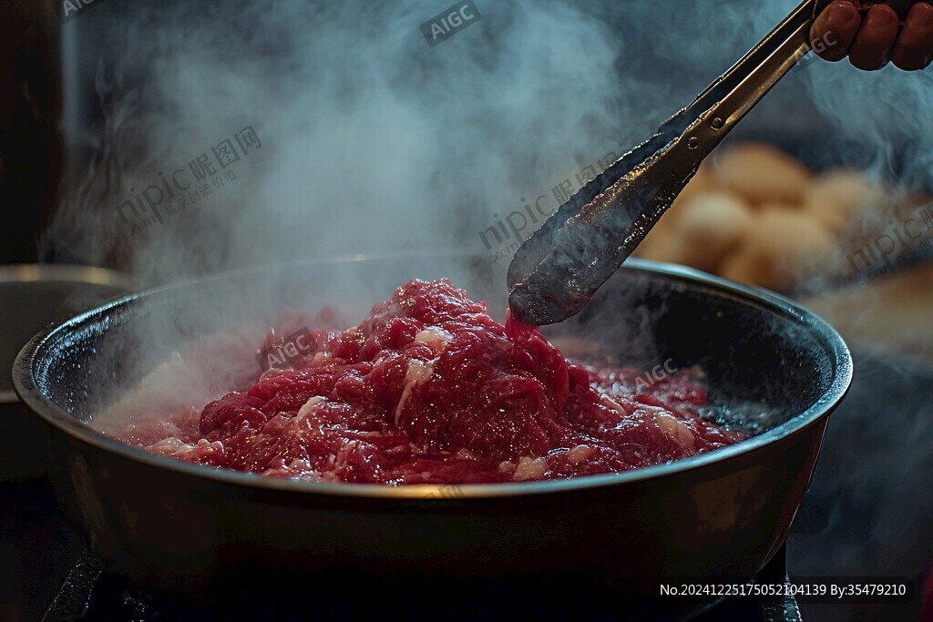 涮牛肉動作