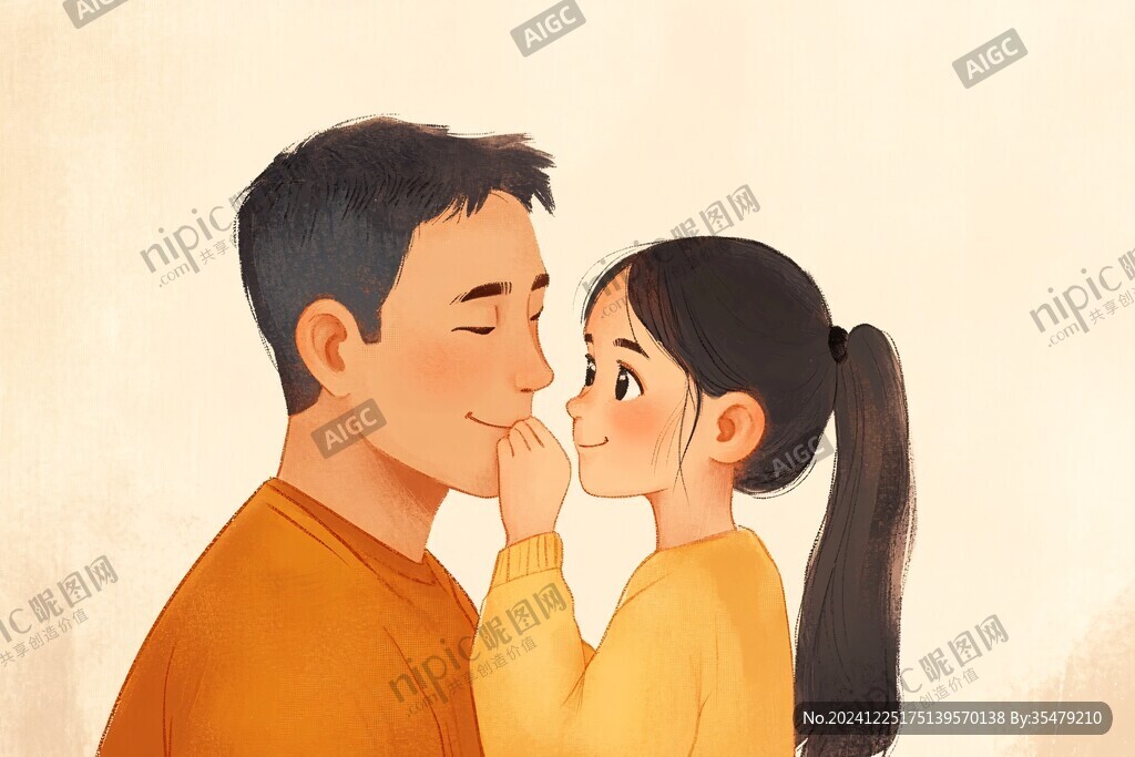 父女插畫