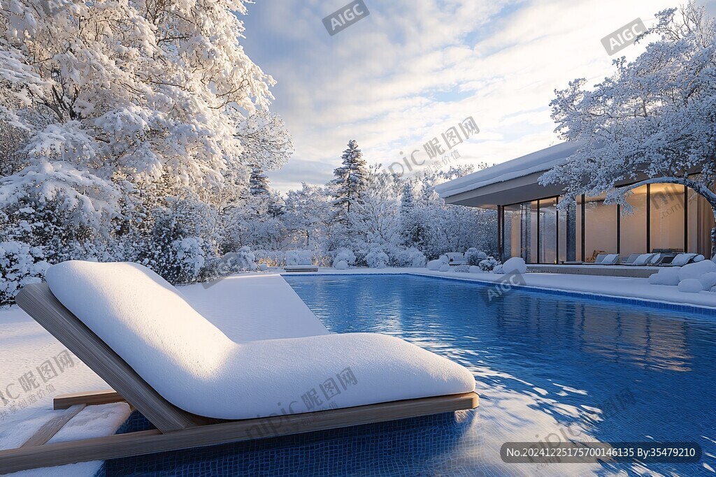 3dmax模型-雪景