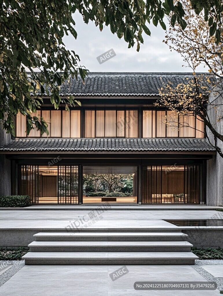 新中式建筑實景圖