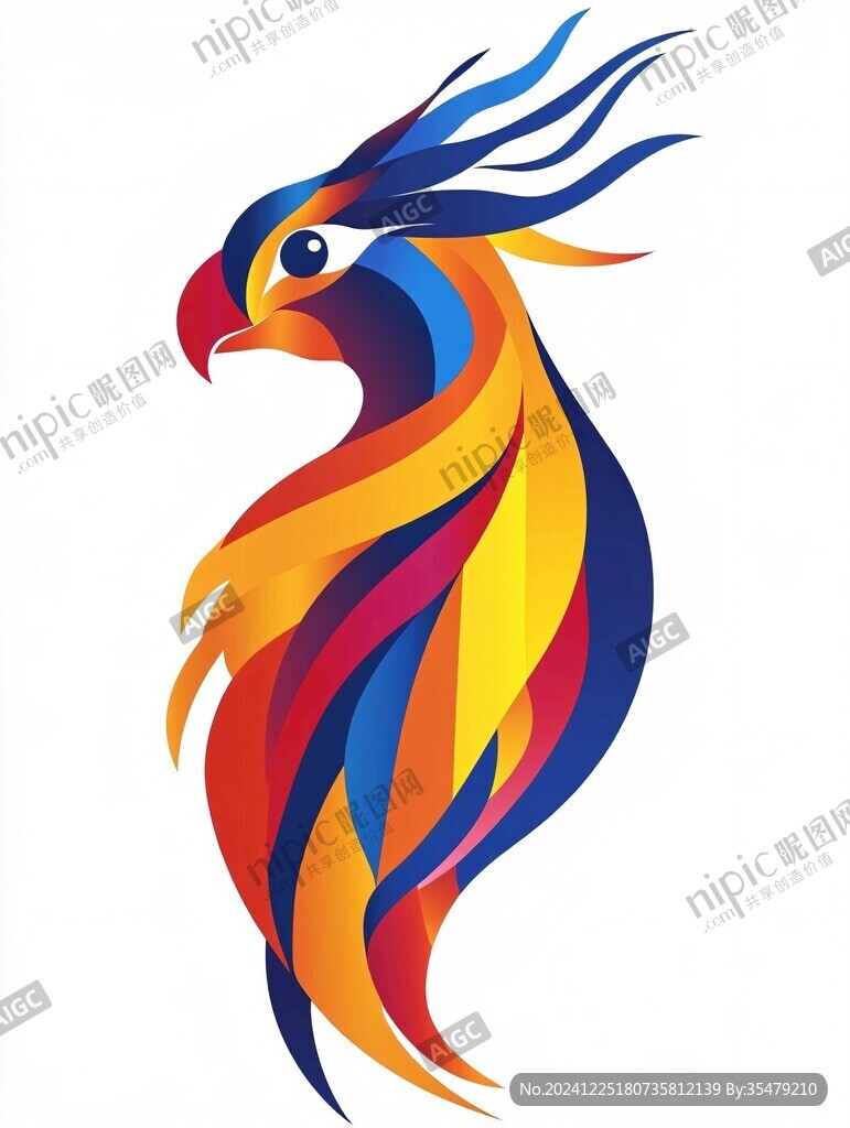 彩色鳳凰logo