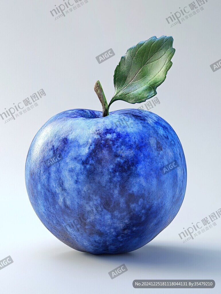 蘋果藍底圖