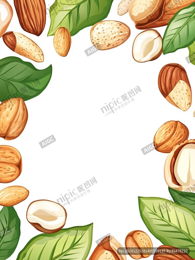 卡通堅(jiān)果插畫
