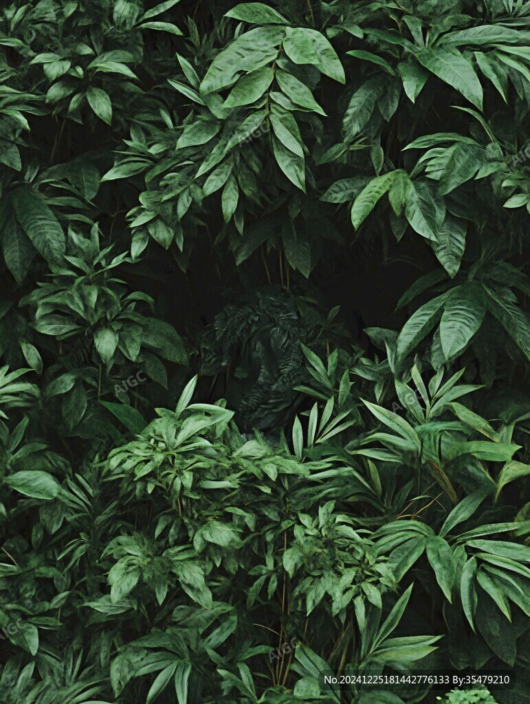 綠植墻面綠葉墻壁