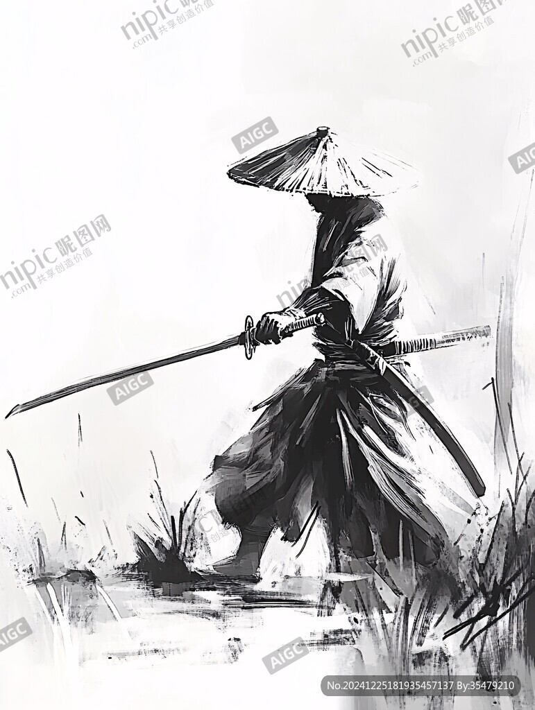 劍客插畫