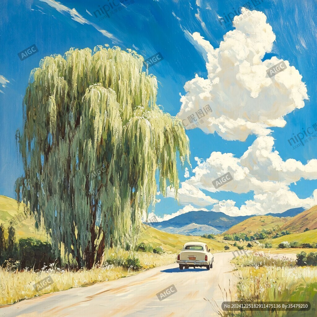 汽車風(fēng)景畫