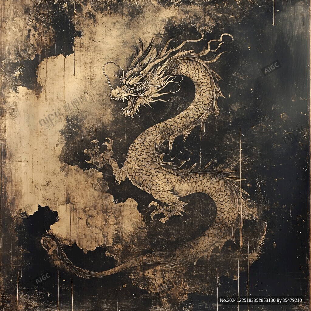 金繪圓龍