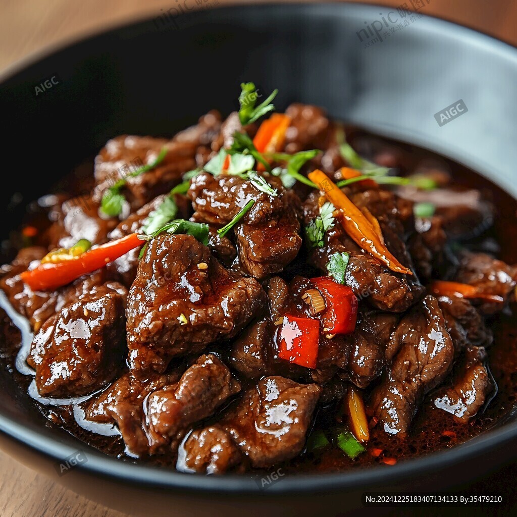生啫牛肉粒