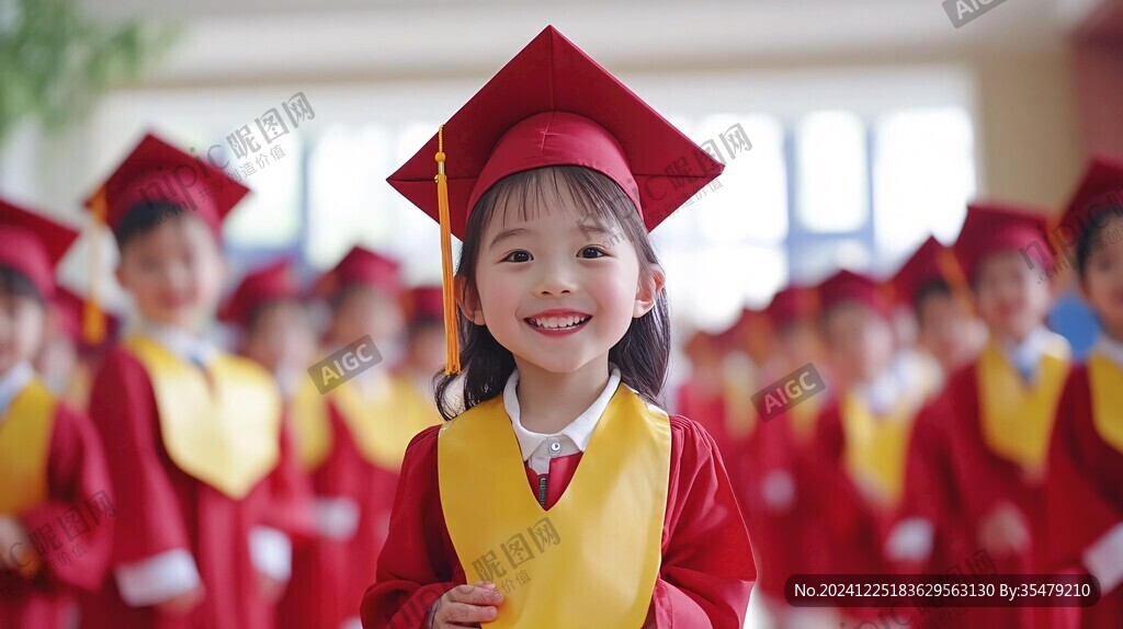 幼兒園畢業(yè)典禮拍照