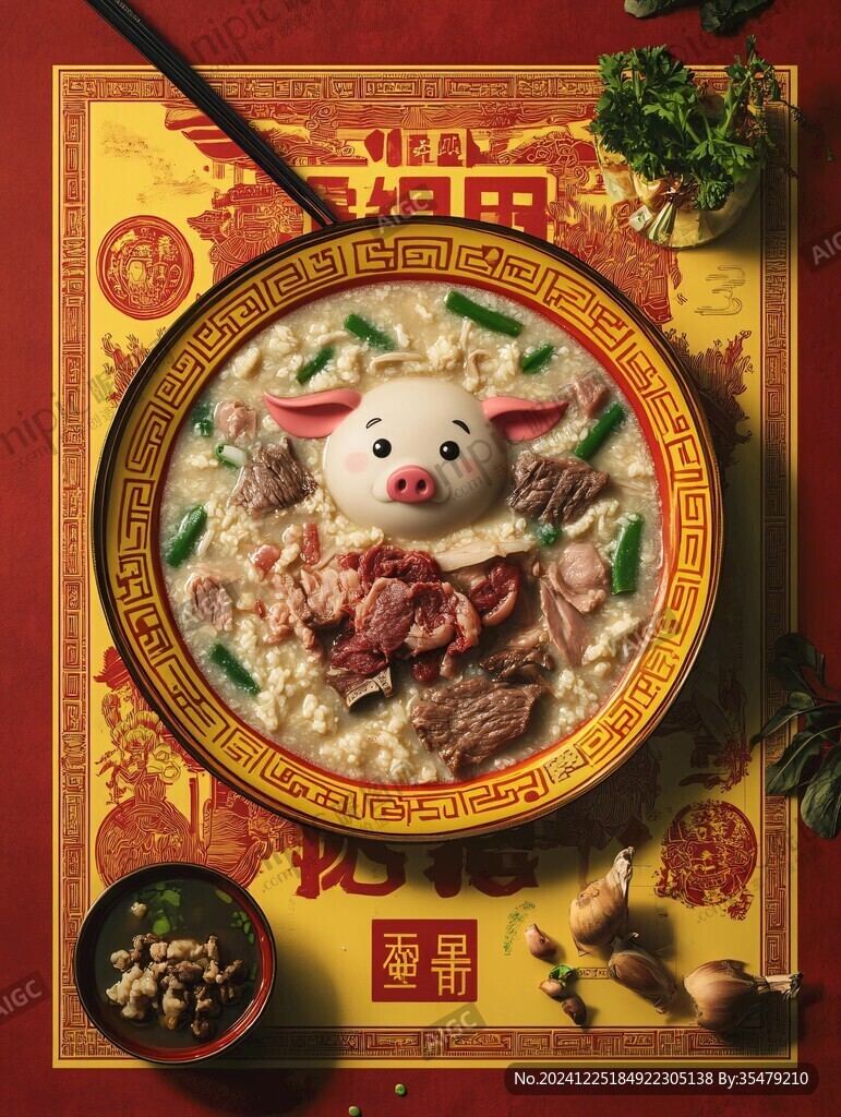 羊肉湯創(chuàng)意插畫