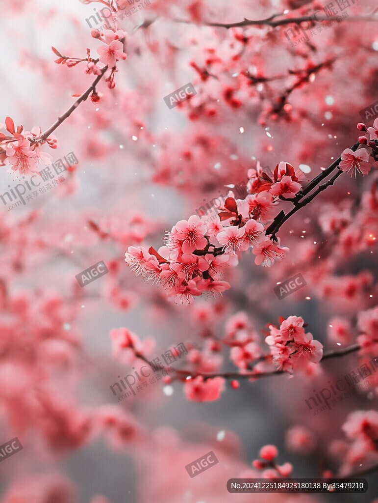 唯美夢(mèng)幻梅花林