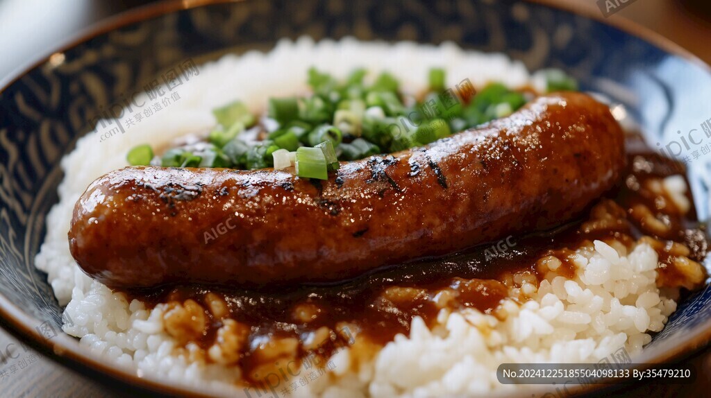 烤腸蓋飯