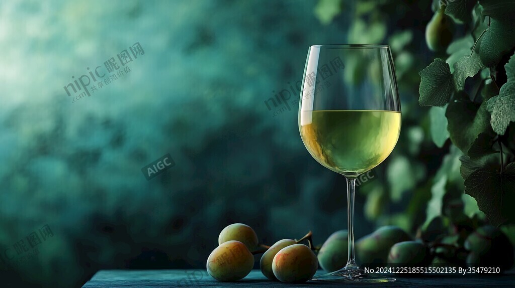 高腳杯暖色背景